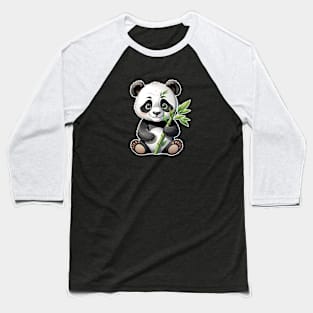 Cute Panda Bear Baseball T-Shirt